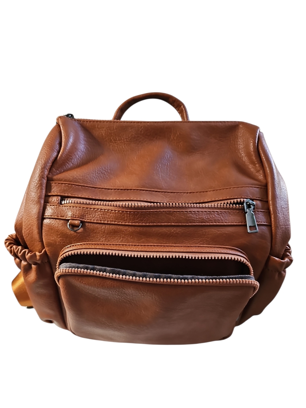 Unbranded Faux Leather Backpack - Classic Daypack - Picture 5 of 6